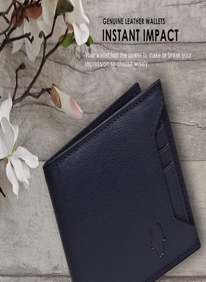 WildHorn® Oliver Blue Leather Wallet for Mens - Image 3